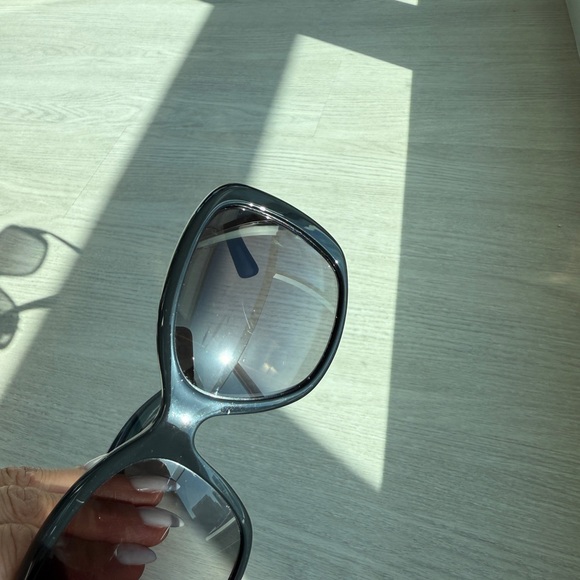 PRADA srp32p 57017 oversized black glossy sunglasses - Picture 9 of 16